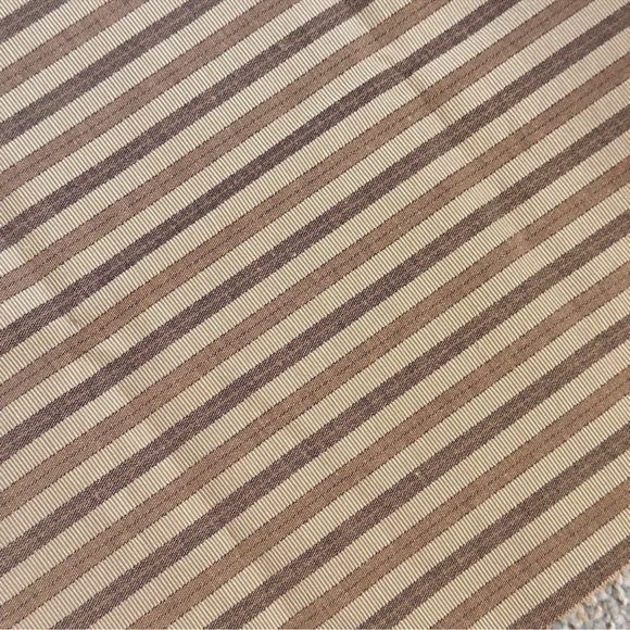 Khaki & Black Stripe Textured Upholstery Fabric - 2 Pieces - Picture 10 of 13